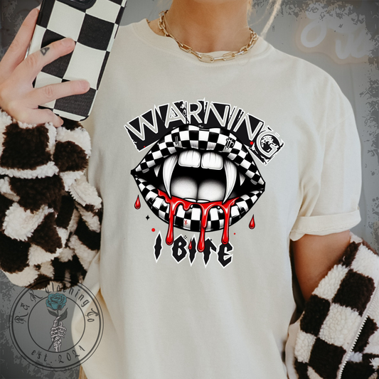 Warning I Bite Shirt